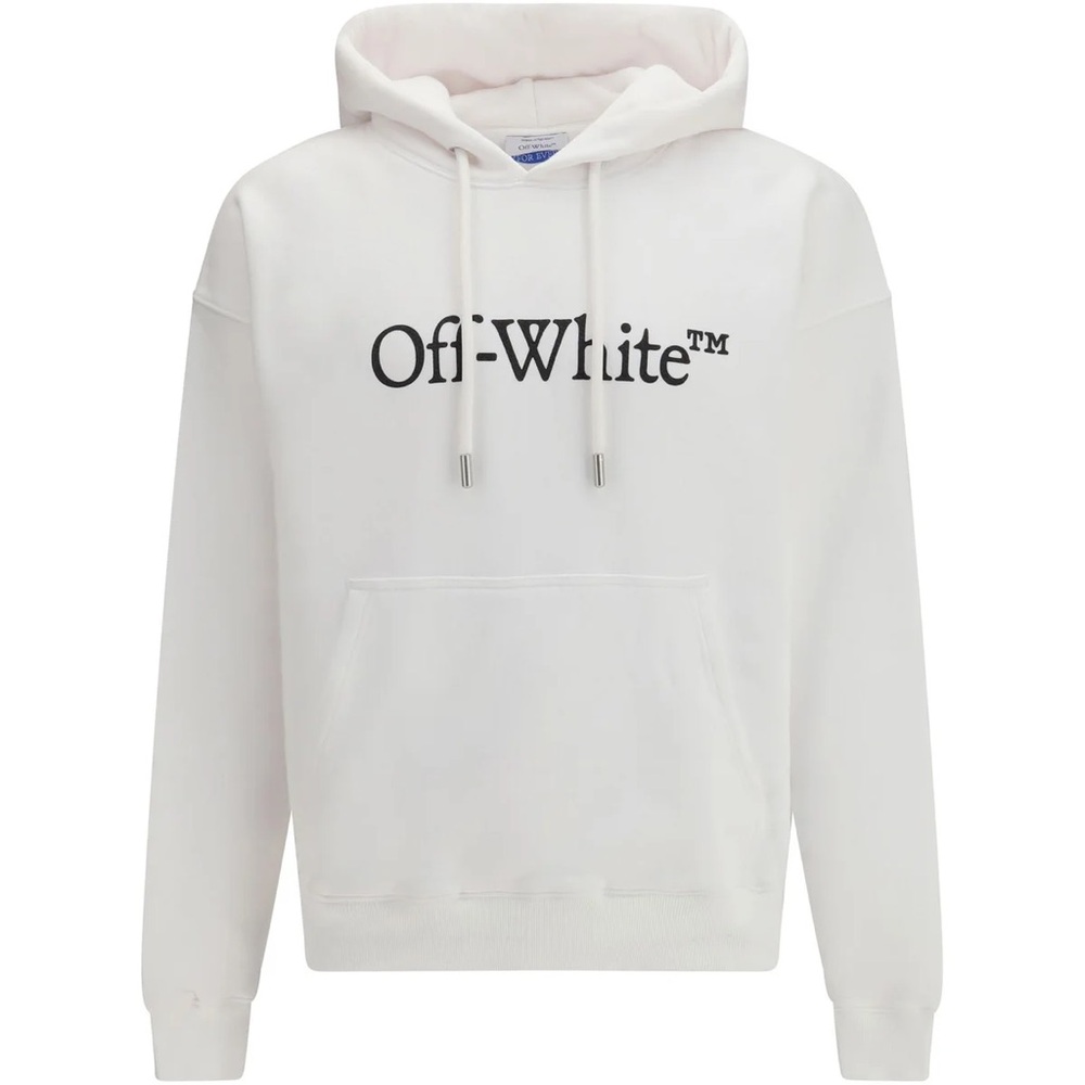 Off-White Men's Cream Hoodie Sweater